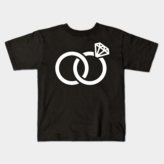 Rings Kids T-Shirt by Designzz